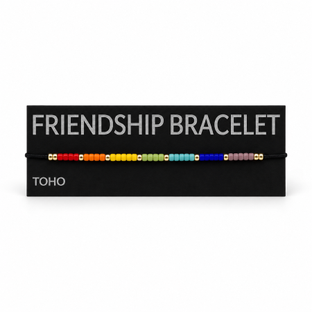 Brățară Prieteniei Multicoloră din Mărgele TOHO – Reglabilă [1]