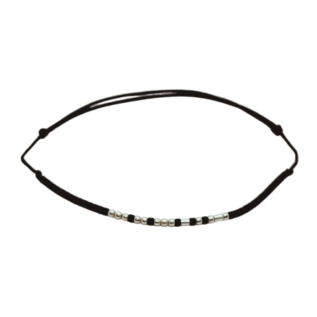 Cod Morse - Brățară „SISTER” — morse, argint