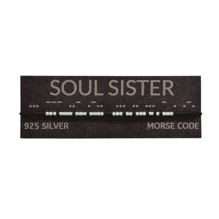 Brățară „SOUL SISTER” — morse, diverse materiale [1]