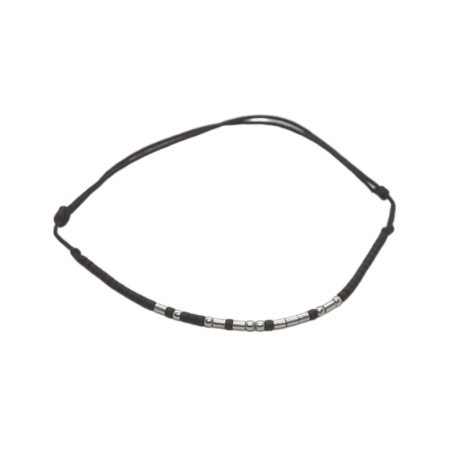 Cod Morse - Brățară „TE ADOR” — morse, argint