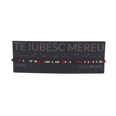 Cod Morse - Brățară „ TE IUBESC MEREU ” — morse, toho