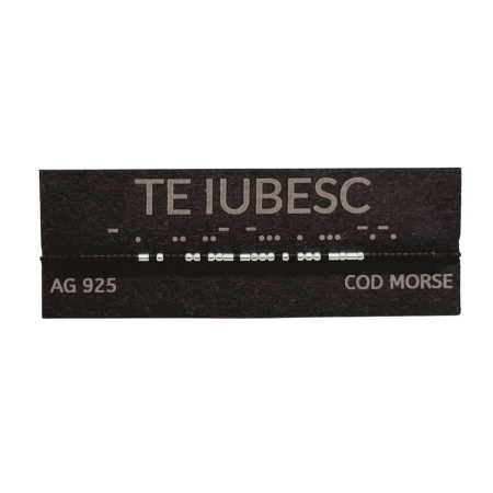 Brățară „TE IUBESC” — morse, diverse materiale [1]