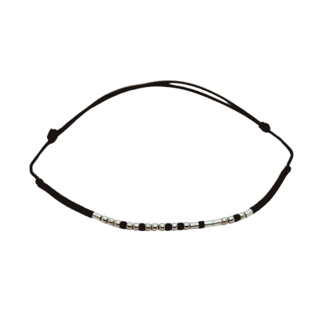 Cod Morse - Brățară „VISEAZA” — morse, argint