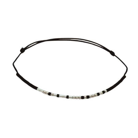 Cod Morse - Brățară „ZAMBESTE” — morse, argint