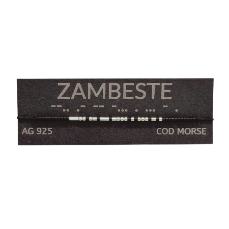 Brățară „ZAMBESTE” — morse, argint [1]