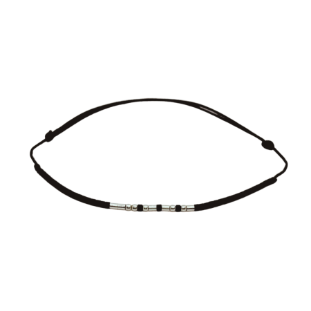 Cod Morse - Brățară „ZANA” — morse, argint