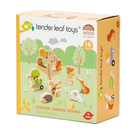 Animăluțe în copac Tender Leaf Toys – joc de stivuire – 16 piese [5]