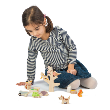 Animăluțe în copac Tender Leaf Toys – joc de stivuire – 16 piese [2]