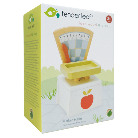 Cântar din lemn pentru copii Tender Leaf Toys – Market Scales [3]