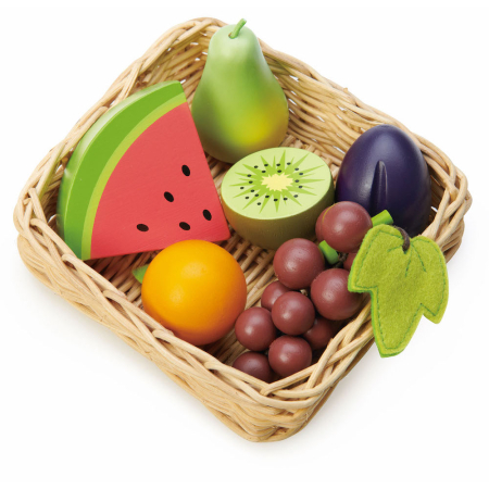 Coș cu fructe din lemn Tender Leaf Toys – Fruity Basket – 6 piese [2]