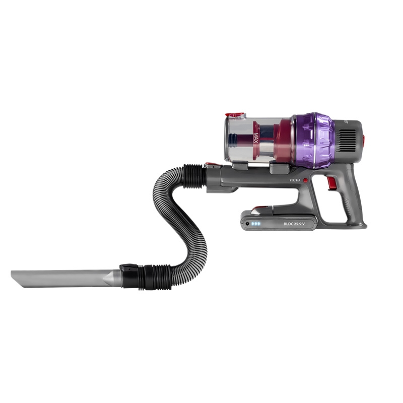 Aspirator vertical fara fir Zelmer ZSVC925T, 25.9V, Cyclone, Iluminare, Motor BLDC, 0.8l, Perie electrica, autonomie 32 min, Duza 2 in 1, Filtru HEPA, Tub pliabil, Mov/Gri [4]