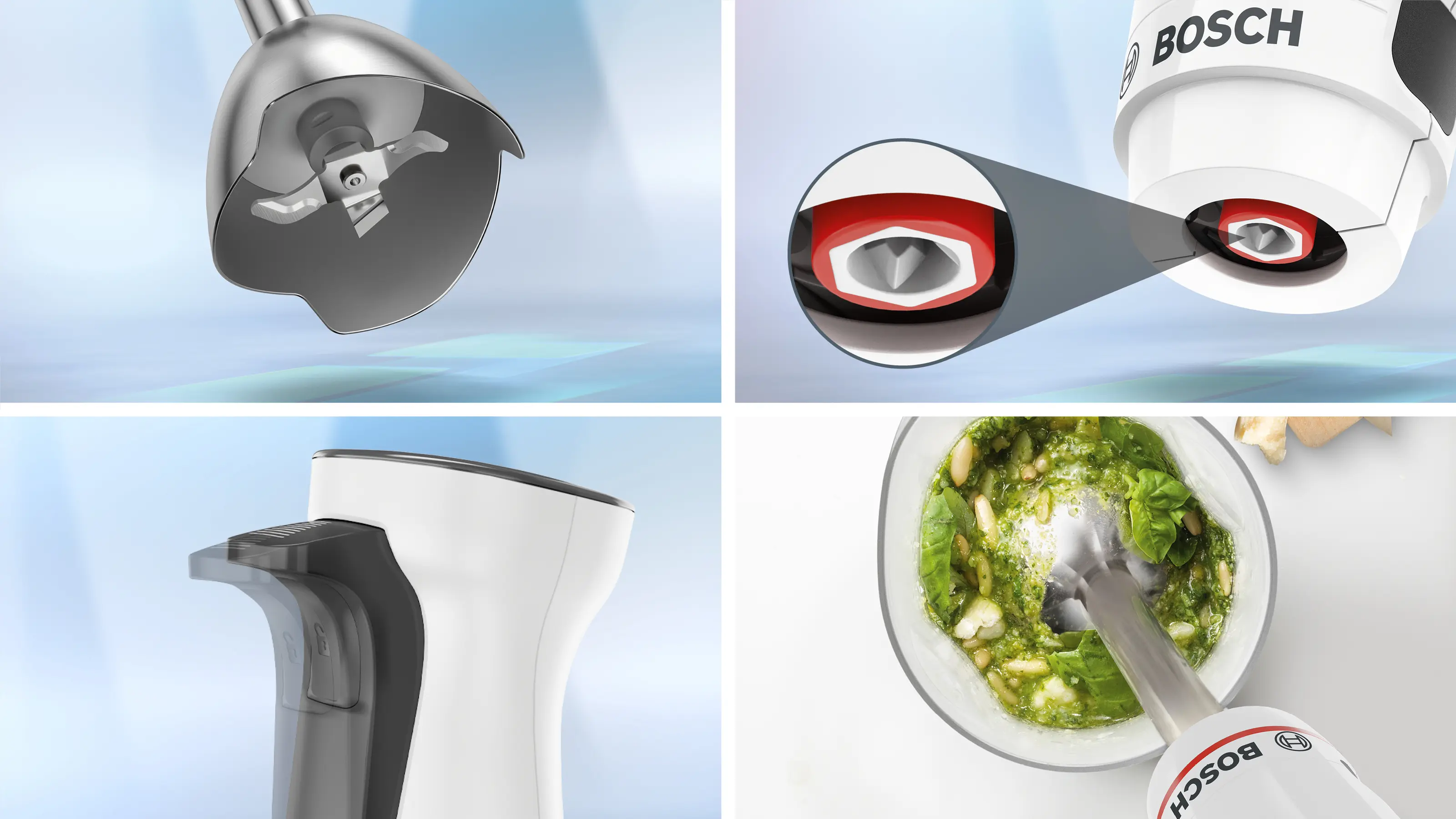 Blender de mână Bosch Seria 4 ErgoMaster 600 W Alb, Black Grey [4]