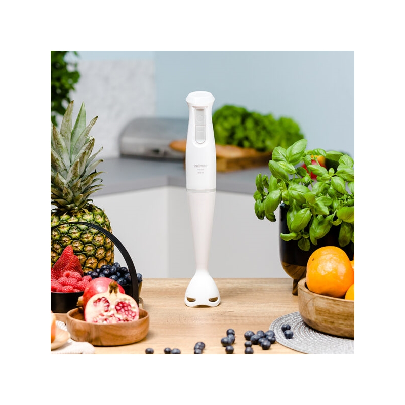 Blender de mana Zelmer ZHB4560S Pulsar, 800 W, 2 lame inox, Turbo, design ergonomic, Alb/Gri [2]