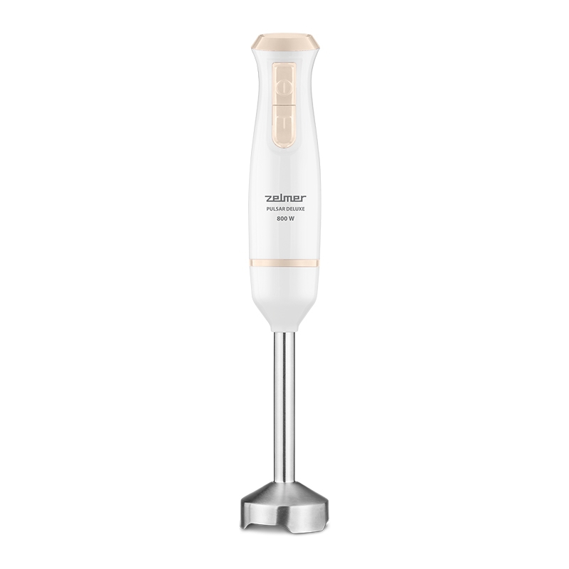 Blender de mana Zelmer ZHB4561I Pulsar Deluxe, 800 W, 2 lame inox, Turbo, Recipient 800 ml, Alb/Crem [3]
