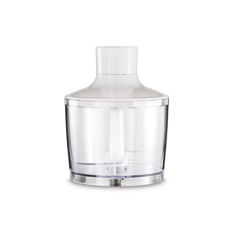 Blender de mana Zelmer ZHB4562S Pulsar Deluxe Max, 800 W, 2 lame inox, Picior inox, Recipient 800 ml, Tocator 450 ml, Tel, Design ergonomic, Alb [5]