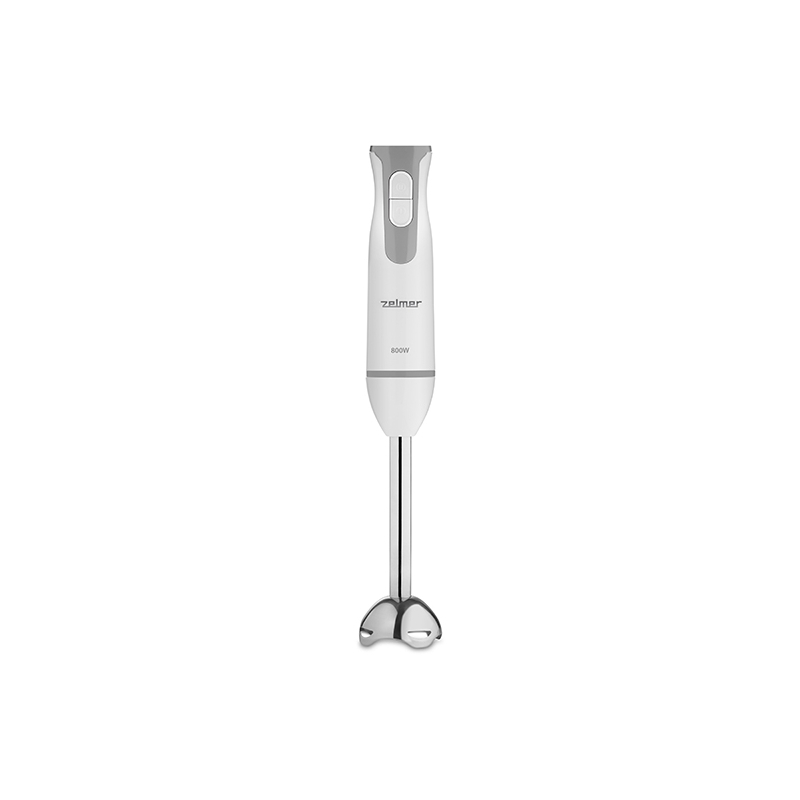Blender vertical Zelmer ZHB4554S, 800W, 2 lame, Functie Turbo, Blender sport, tocator 450 ml, cana 800 ml, Alb/Gri [4]