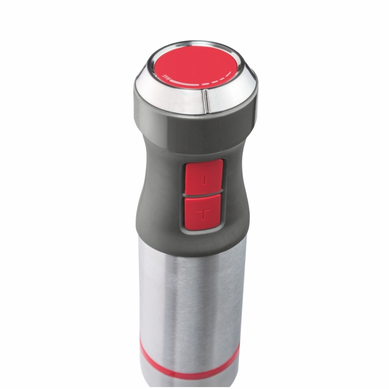Blender vertical Zelmer ZHB4652 VARIO, 1400W, 4 lame, picior metalic, Functie TURBO, Dozator 700 ml, tocator 500 ml, gri/rosu [5]