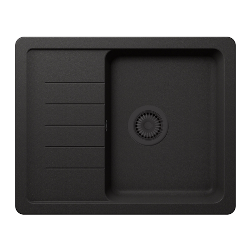 Set chiuveta bucatarie Schock Pinedo D-100XS 620 x 500 mm Cristalite Nero cu parti vizibile negru si baterie bucatarie Schock Prima negru [2]