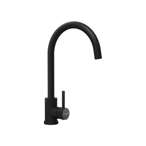 Set chiuveta bucatarie Schock Pinedo D-100XS 620 x 500 mm Cristalite Nero cu parti vizibile negru si baterie bucatarie Schock Prima negru [3]