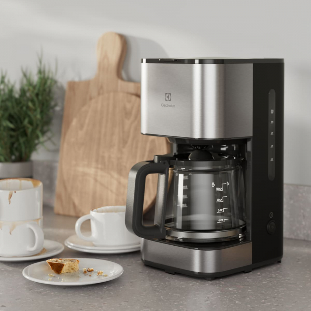 Cafetiera Electrolux Create 3 E3CM1-3ST, 1080 W, 1,25l, cana din sticlă borosilicată, filtru mărimea 4 [5]