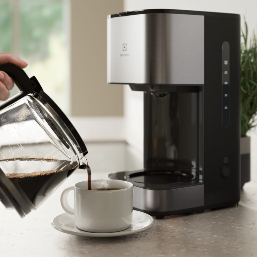 Cafetiera Electrolux Create 3 E3CM1-3ST, 1080 W, 1,25l, cana din sticlă borosilicată, filtru mărimea 4 [4]
