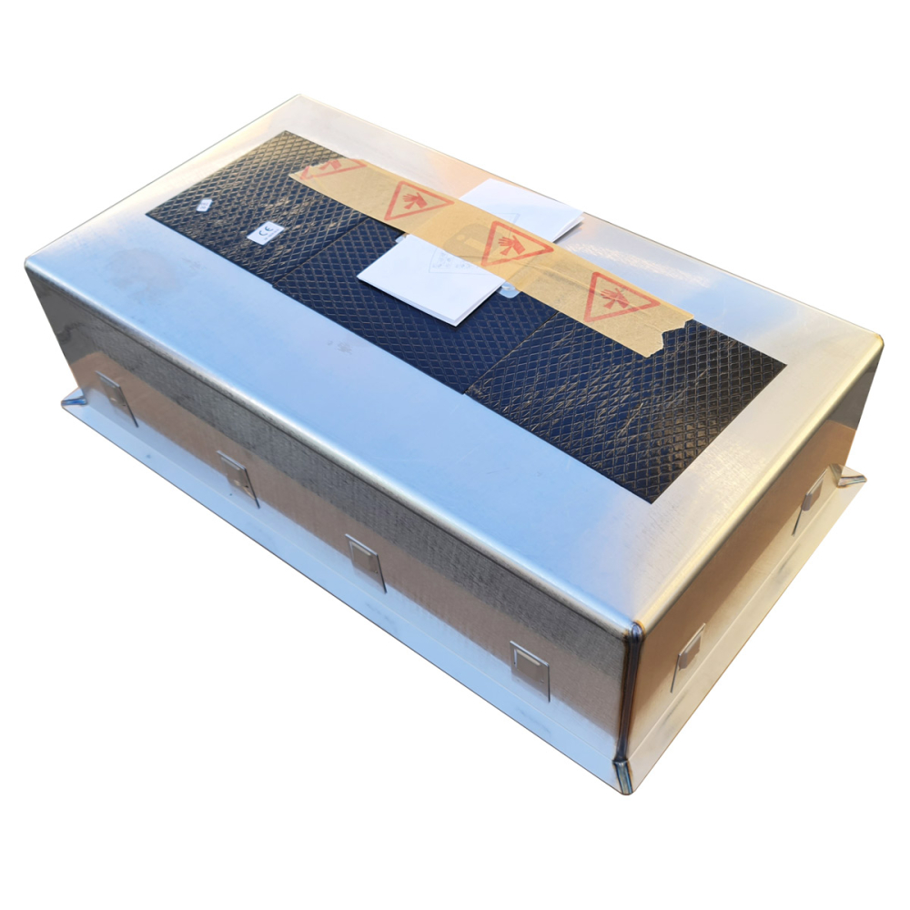 Chiuveta bucatarie inox CookingAid Box Lux 74 cu montaj pe/sub blat cu ventil scurgere dreptunghiular si accesorii montaj [4]