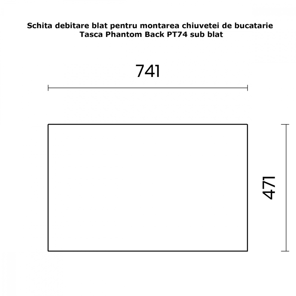 Chiuveta bucatarie inox CookingAid TASCA PHANTOM BACK PT74 INVISIBLE cu montaj pe blat, sub blat, la nivelul blatului sau sub geam si accesorii montaj [6]