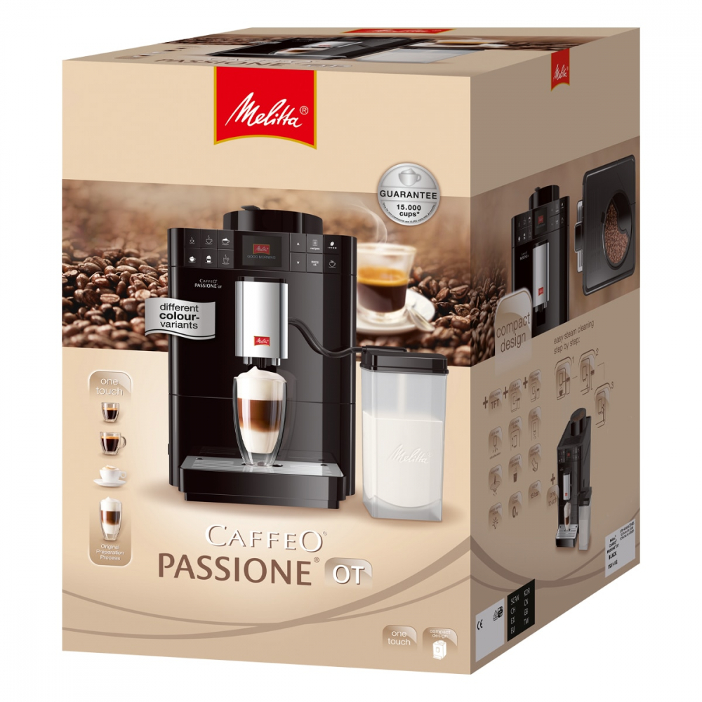 Espressor Automat Melitta® Passione OT, Sistem de spumare a laptelui One-Touch, 5 niveluri de granulație [4]