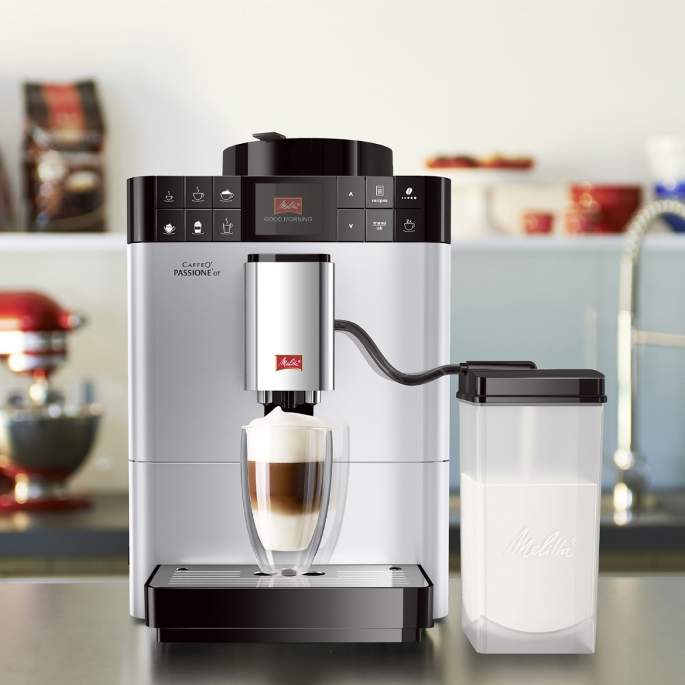 Espressor Automat Melitta® Passione OT, Sistem de spumare a laptelui One-Touch, 5 niveluri de granulație [2]