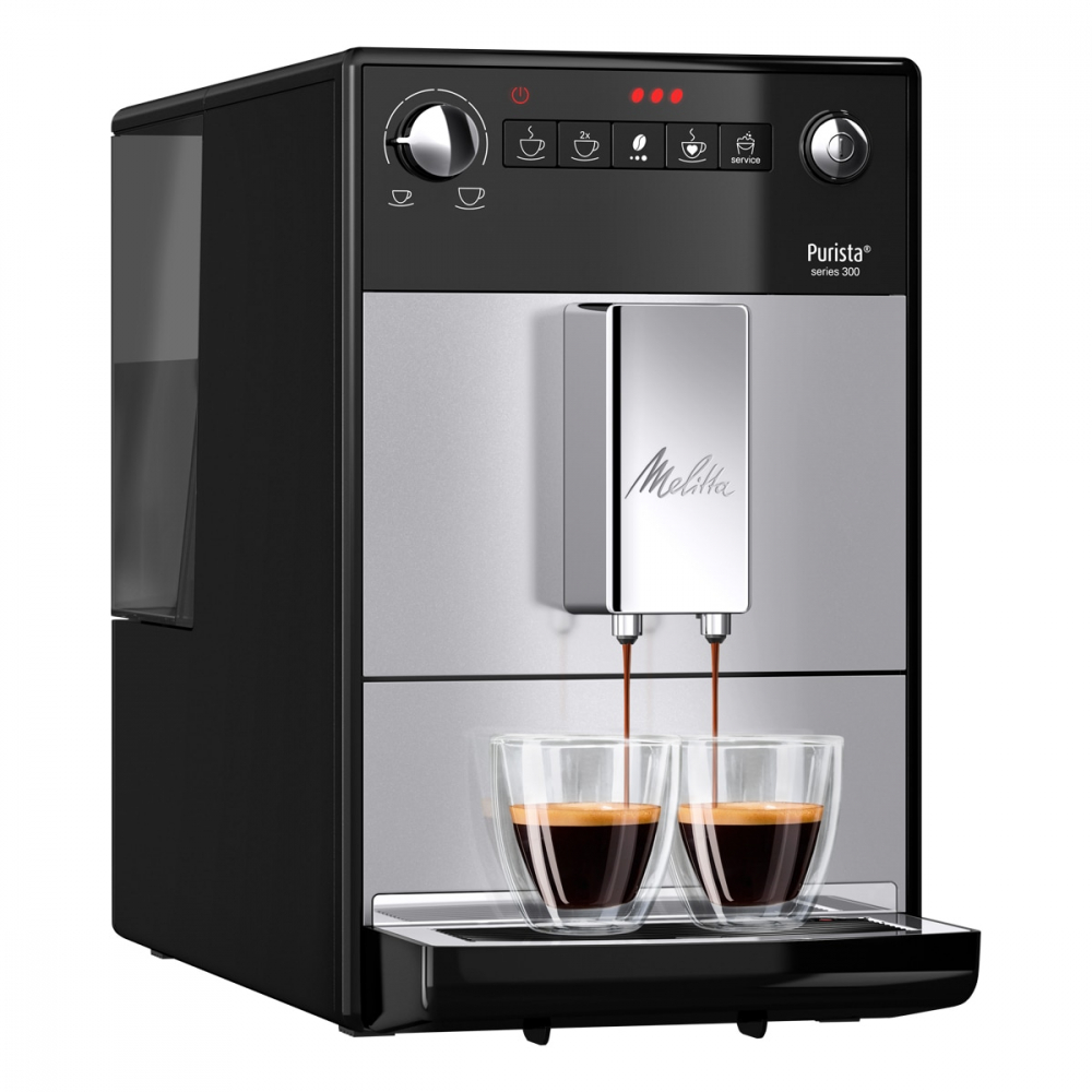 Espressor Automat Melitta Purista, 15 bar, 5 niveluri de granulație, Super Silent, Super SLIM 20cm [5]