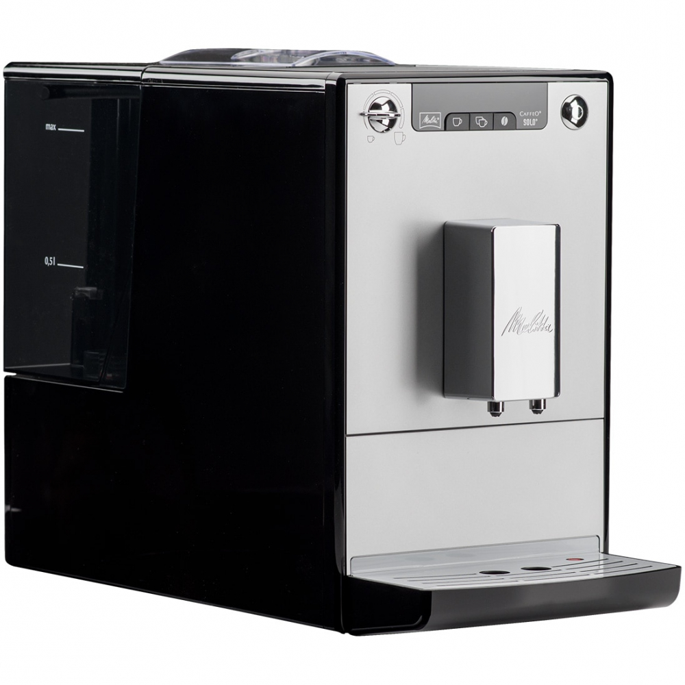 Espressor automat Melitta® Solo, 1400W, 15 bari, 1.2l, Rezervor boabe,  20cm, Silver [3]