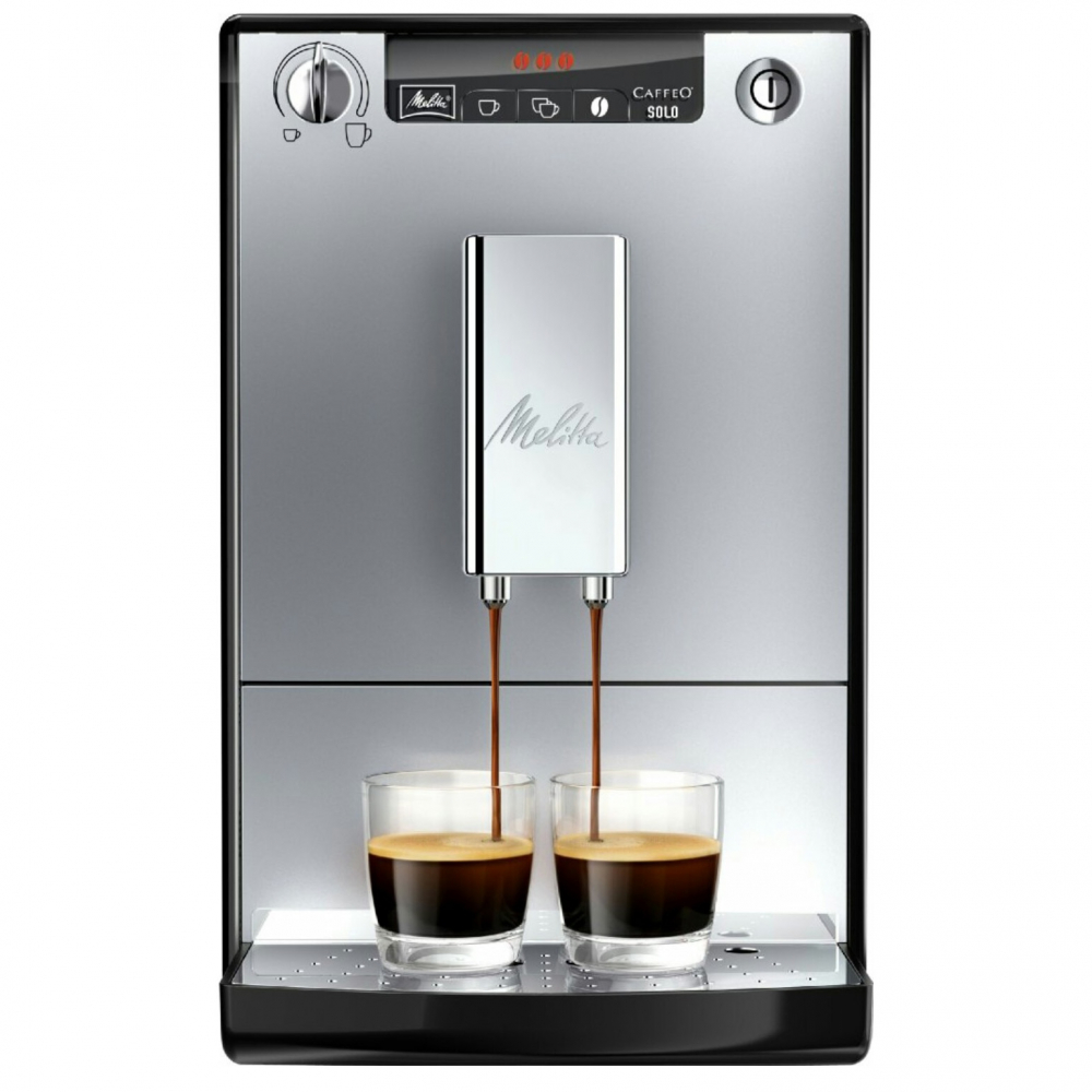 Espressor automat Melitta® Solo, 1400W, 15 bari, 1.2l, Rezervor boabe,  20cm, Silver [6]