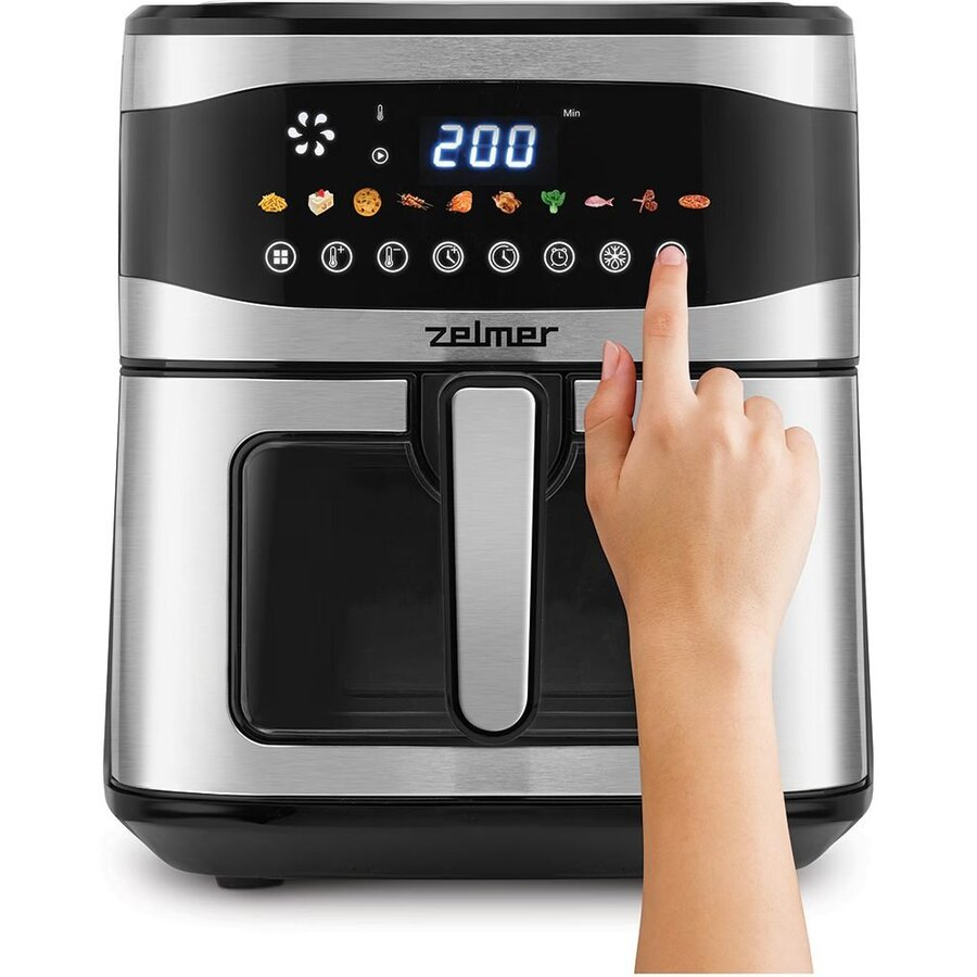 Friteuza cu aer cald ZELMER ZAF1500, 6.5l, 1.89kg, 1600W, negru-argintiu [4]