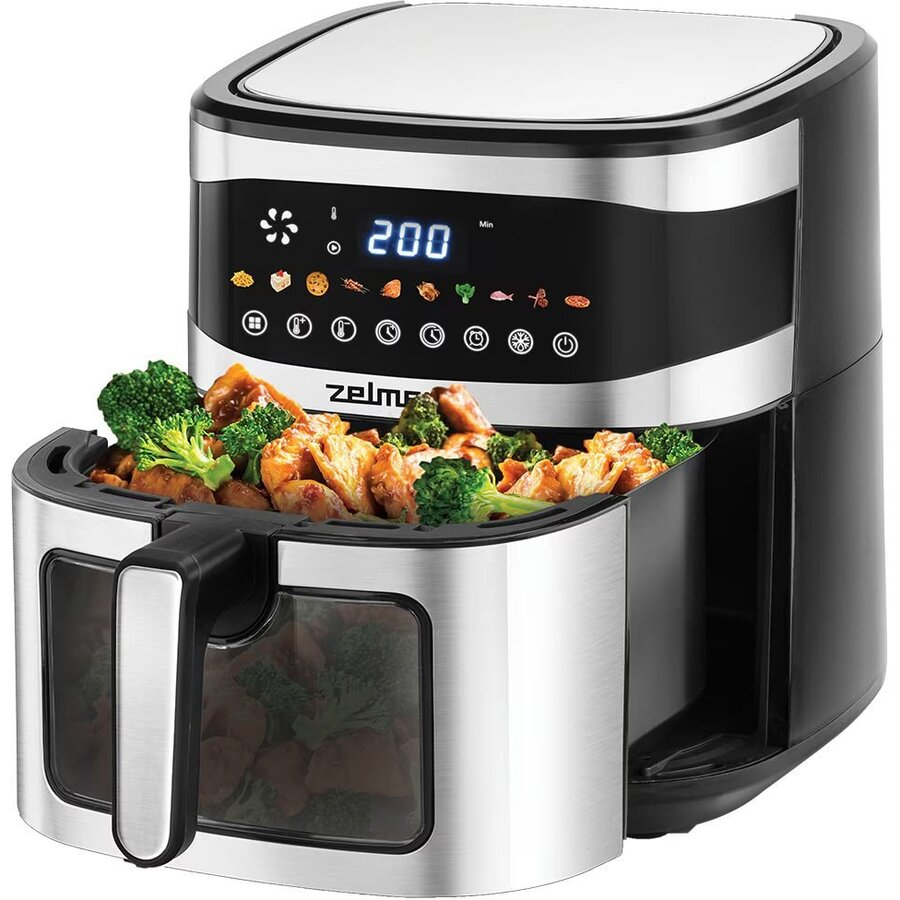 Friteuza cu aer cald ZELMER ZAF1500, 6.5l, 1.89kg, 1600W, negru-argintiu [3]