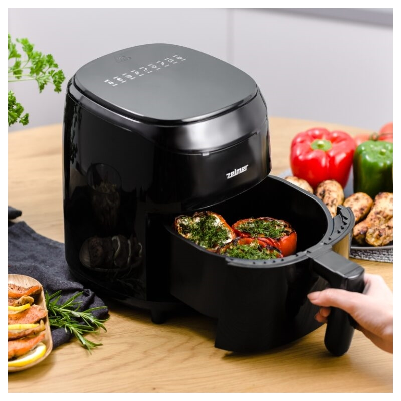 Friteuza cu aer cald Zelmer ZAF3550, 1200 W, 3,5 l, Timer 60 minute , Oprire automata, 9 programe presetate, Temperatura pana la 200 grade [6]