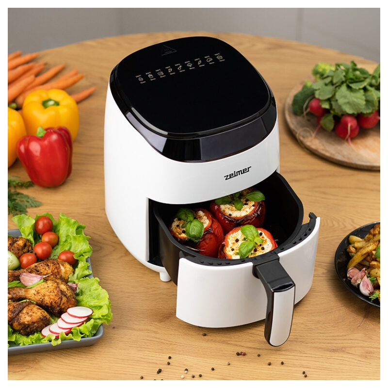 Friteuza cu aer cald Zelmer ZAF3551W, 3.5 l, control digital, 9 programe automate, invelis antiaderent [3]