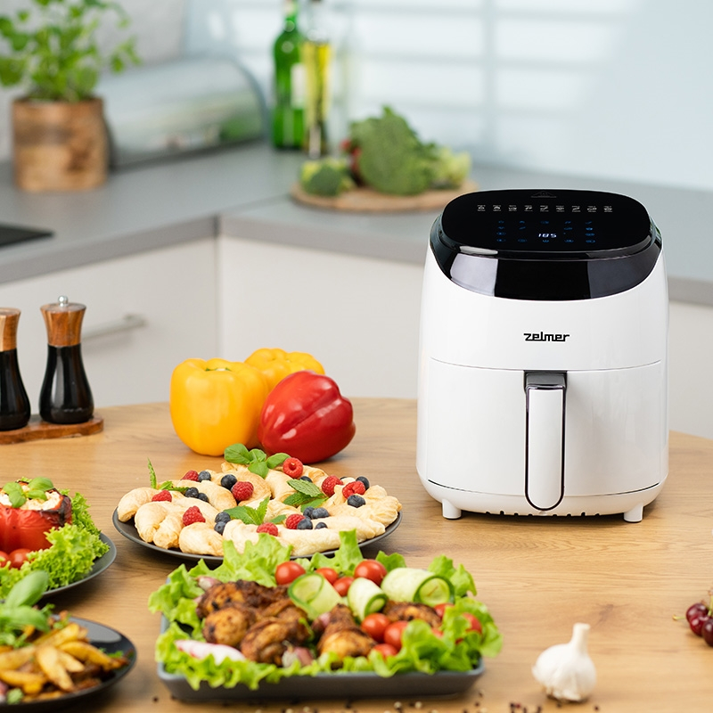 Friteuza cu aer cald Zelmer ZAF3551W, 3.5 l, control digital, 9 programe automate, invelis antiaderent [5]