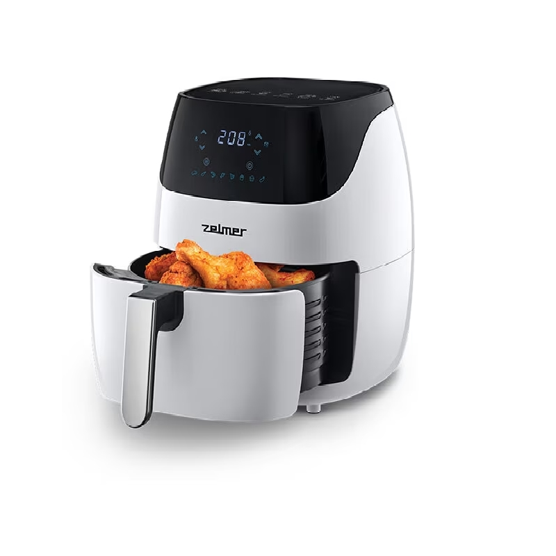 Friteuza cu aer cald Zelmer ZAF5501W, capacitate 5 l, 8 programe automate, invelis antiaderent, alb [3]