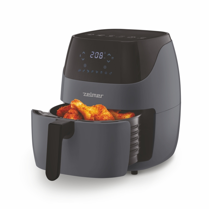 Friteuza cu aer cald Zelmer ZAF5502G, 5 l, control digital, 8 programe automate, invelis antiaderent [10]
