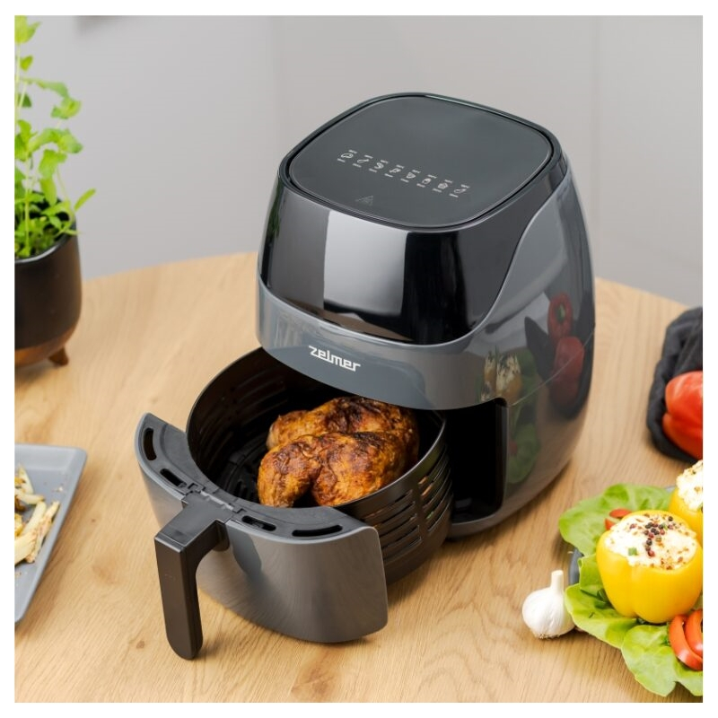 Friteuza cu aer cald Zelmer ZAF5502G, 5 l, control digital, 8 programe automate, invelis antiaderent [6]