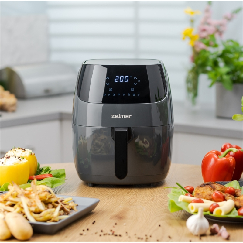 Friteuza cu aer cald Zelmer ZAF5502G, 5 l, control digital, 8 programe automate, invelis antiaderent [7]