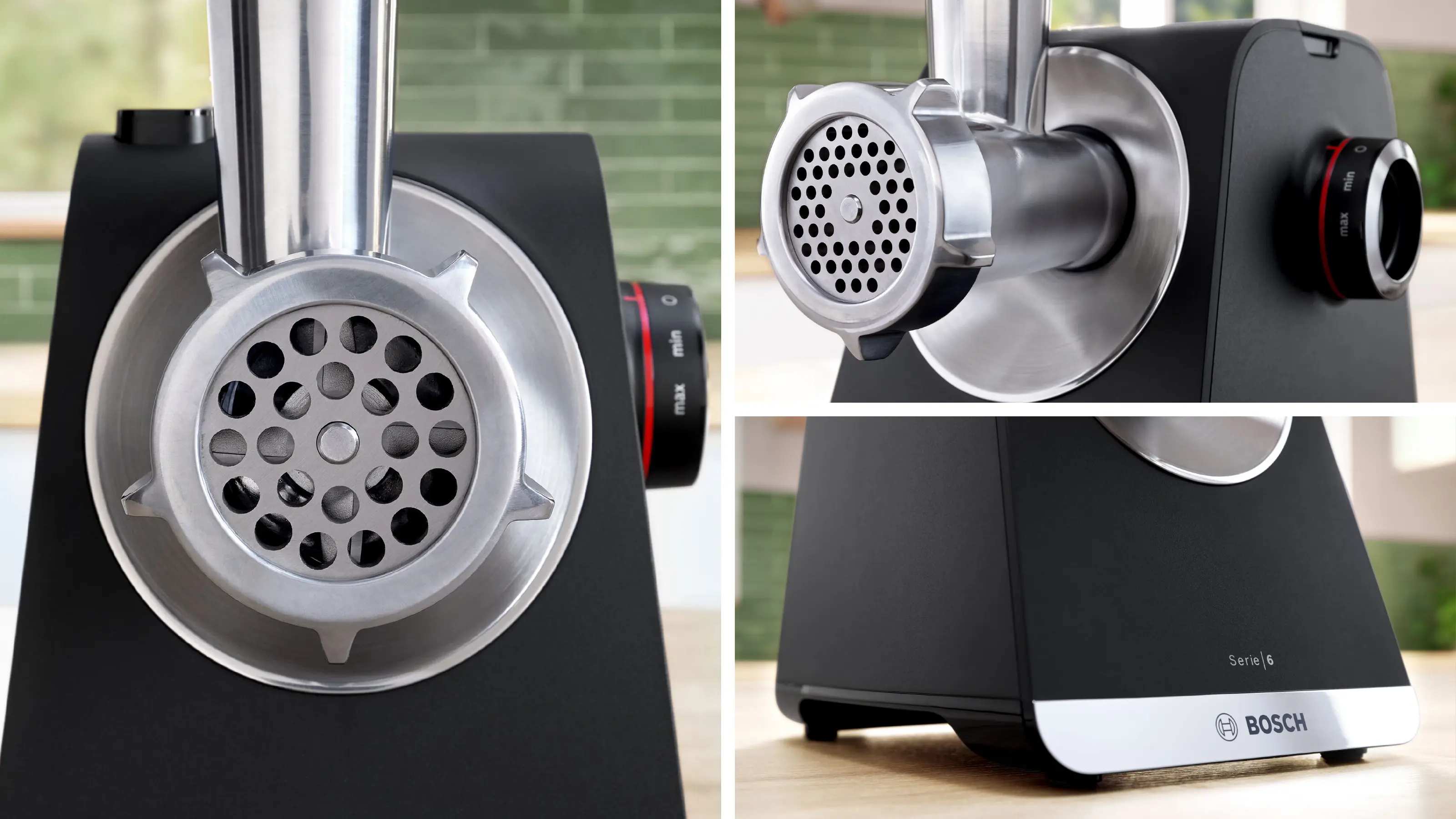 Mașină de tocat Bosch Seria 6 MultiPower 2100 W Black, silver metalic [7]