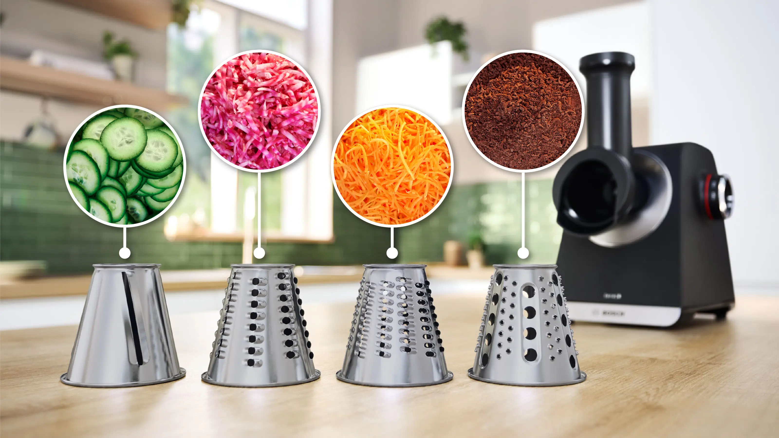 Mașină de tocat Bosch Seria 6 MultiPower 2100 W Black, silver metalic [5]