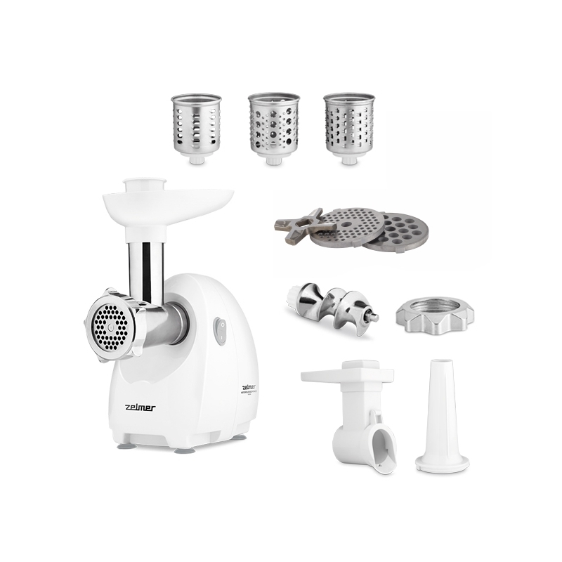Masina de tocat carne Zelmer ZMM4045B, 1900W, 1,7kg/min, alb [1]