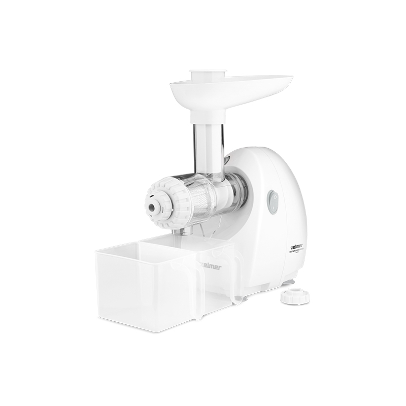 Masina de tocat carne Zelmer ZMM4050B, 1900W, 2,5 kg/min, 3 site, 4 razatoare, cutit reversibil, accesoriu carnati, storcator lent, alb [2]