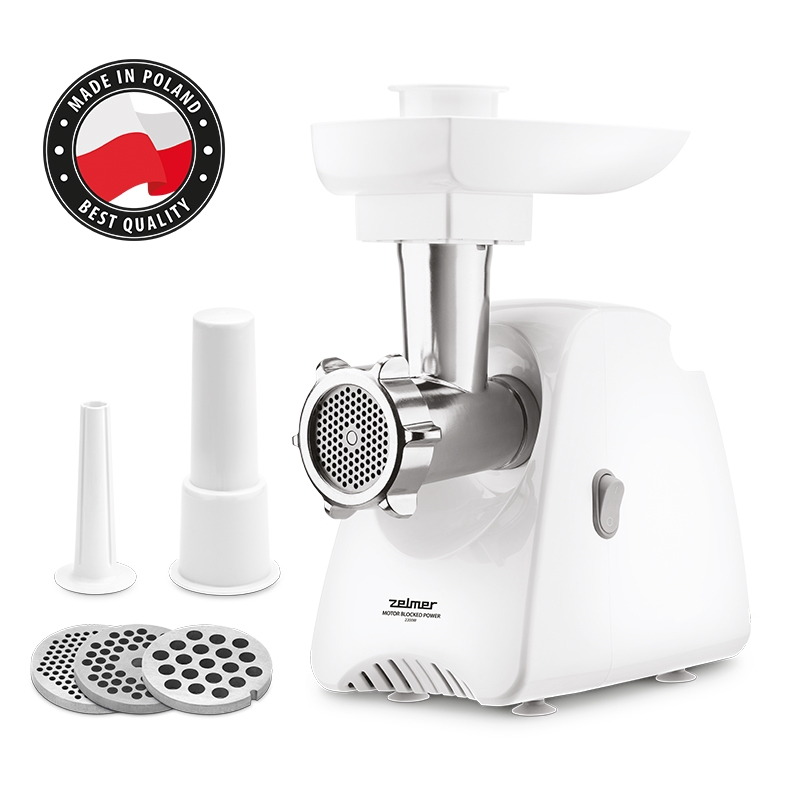 Masina de tocat carne Zelmer ZMM5801P, 2200 W, 3 kg/min, accesoriu carnat [1]