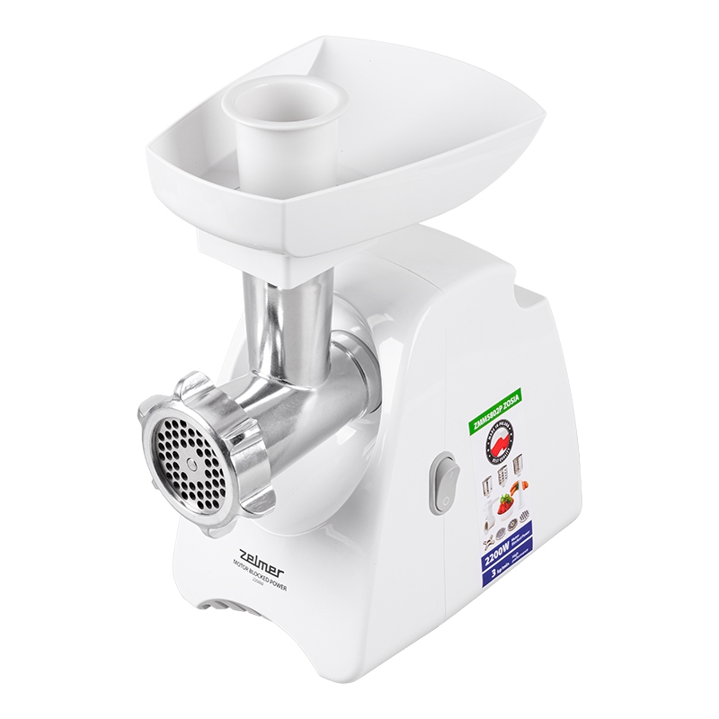 Masina de tocat carne Zelmer ZMM5802P, 2200 W, 3 kg/min, accesoriu razatoare, accesoriu carnati [7]
