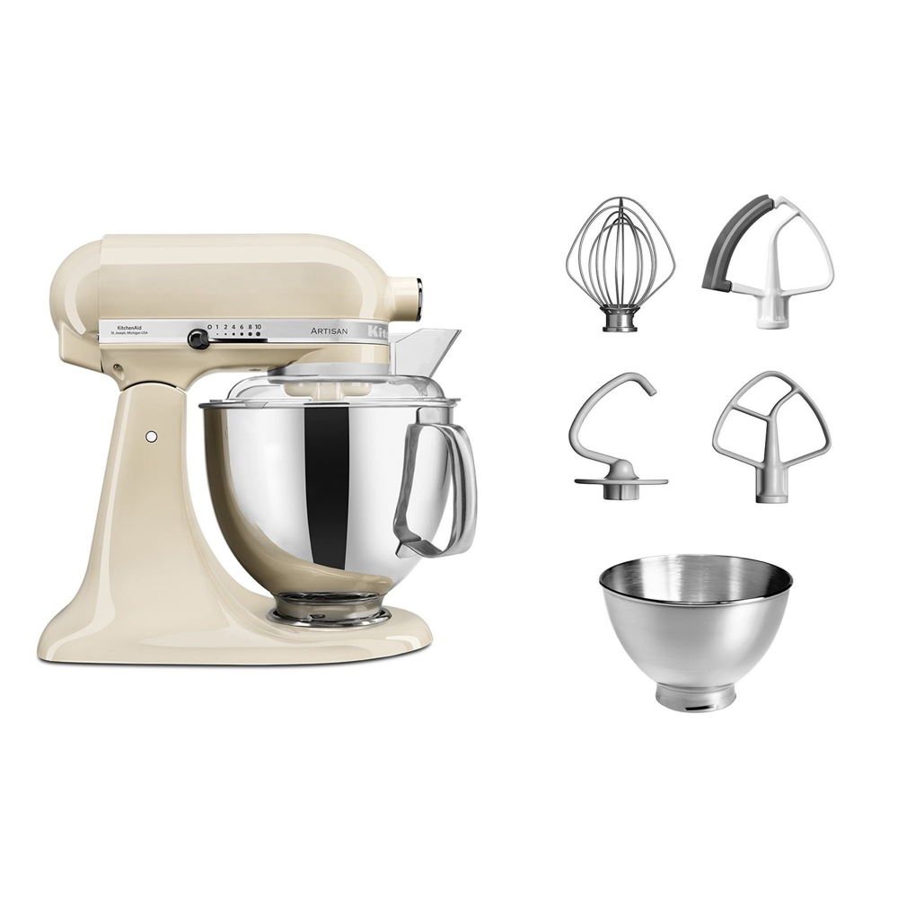 Mixer cu bol 4.8L, Artisan, Model 175, Almond Cream - KitchenAid [10]