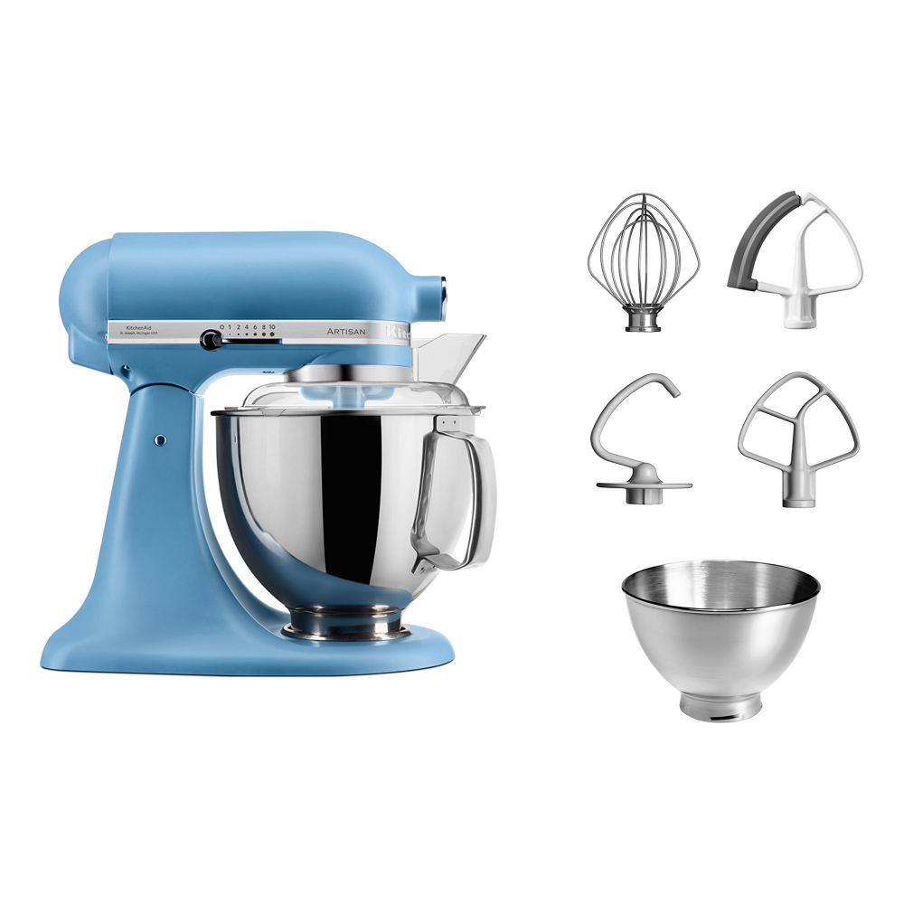Mixer cu bol 4.8L, Artisan, Model 175, Blue Velvet - KitchenAid [4]