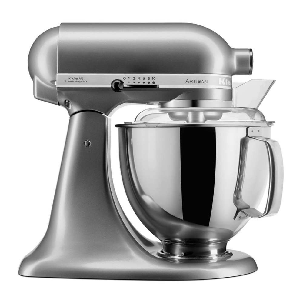 Mixer cu bol 4.8L, Artisan, Model 175, Contour Silver - KitchenAid [3]